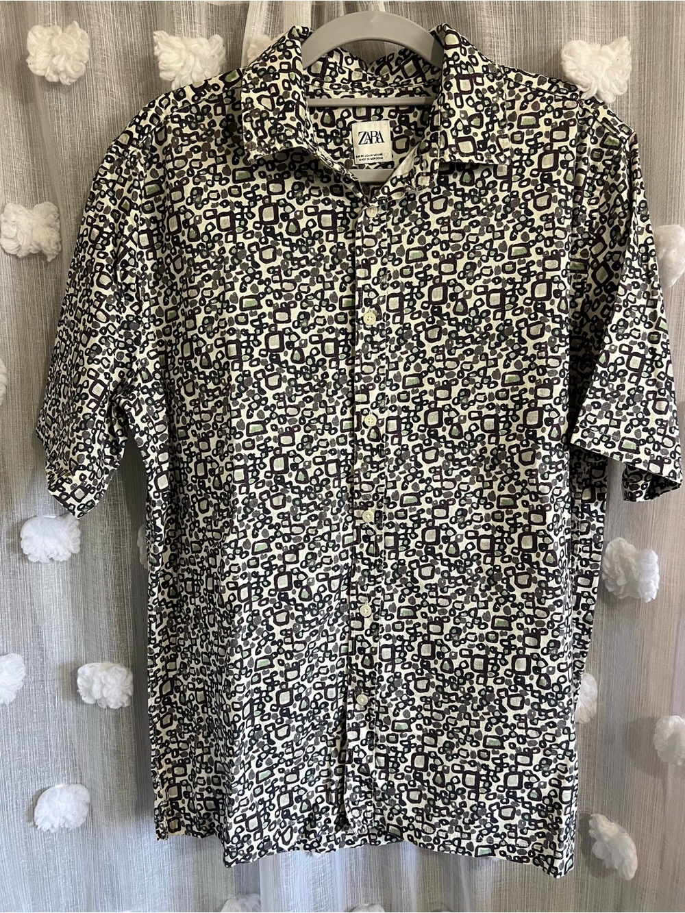 Zara  Short Sleeve Button-Down Shirt